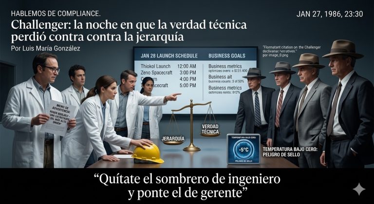 Análisis del Caso “NASA – Challenger”: la noche en que la verdad técnica perdió la batalla contra el establishment