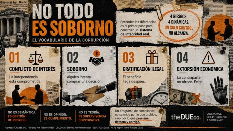 No todo es soborno: cuatro riesgos que el compliance no debería confundir